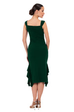 Load image into Gallery viewer, Ruffled Midi Dress With Thick Straps