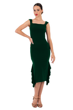 Load image into Gallery viewer, Ruffled Midi Dress With Thick Straps