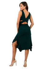 Load image into Gallery viewer, Ruffled Midi Dress With Crisscross Back