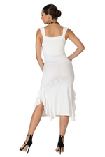 Load image into Gallery viewer, Ruffled Midi Dress With Thick Straps