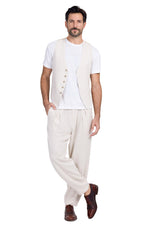 Load image into Gallery viewer, Sand Beige Baggy Tango Pants With Front And Back Pleat