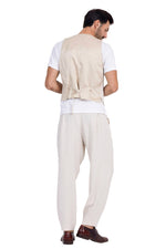Load image into Gallery viewer, Sand Beige Baggy Tango Pants With Front And Back Pleat