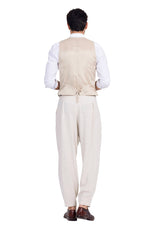Load image into Gallery viewer, Sand Beige Baggy Tango Pants With Front And Back Pleat