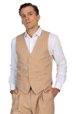 Load image into Gallery viewer, Sand Striped Men's Tango Vest