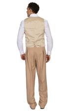 Load image into Gallery viewer, Sand Striped Pants With Front And Back Pleat