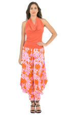 Load image into Gallery viewer, Satin Floral Harem Style Tango Pants With Slits