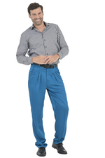 Load image into Gallery viewer, Satin Men's Tango Pants With Three Pleats