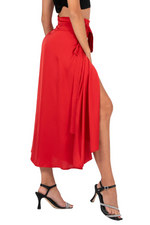 Load image into Gallery viewer, Satin Wrap Dance Skirt