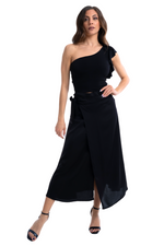 Load image into Gallery viewer, Satin Wrap Dance Skirt