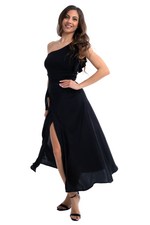 Load image into Gallery viewer, Satin Wrap Dance Skirt