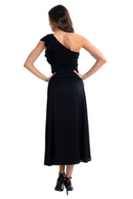 Load image into Gallery viewer, Satin Wrap Dance Skirt