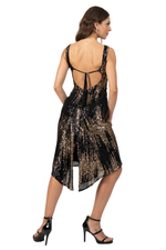 Load image into Gallery viewer, Sequin Open Tie Back Tango Dress