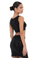 Load image into Gallery viewer, Sequinned Crop Top