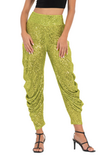 Load image into Gallery viewer, Sequinned Harem Style Tango Pants With Gathers
