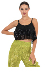 Load image into Gallery viewer, Sequinned Loose Crop Top
