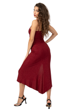 Load image into Gallery viewer, Sleeveless Tango Dress with Asymmetric Neckline