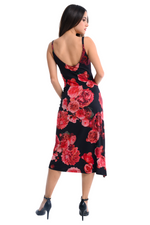 Load image into Gallery viewer, Spanish Floral Print Carmen Tango Dress