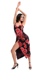 Load image into Gallery viewer, Spanish Floral Print Carmen Tango Dress