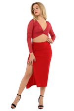 Load image into Gallery viewer, Sparkling Sleeved Twisted Knot V-neck Crop Top