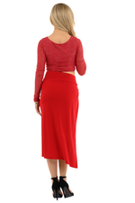 Load image into Gallery viewer, Sparkling Sleeved Twisted Knot V-neck Crop Top