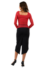 Load image into Gallery viewer, Sparkling Sweetheart Neckline Sleeved Top