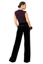 Load image into Gallery viewer, Sparkling Asymmetric Sleeveless Dance Top