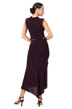 Load image into Gallery viewer, Sparkling Midi Skirt With Side Slit