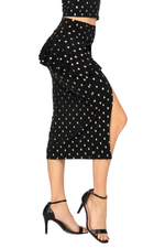 Load image into Gallery viewer, Sparkling Peplum Tango Skirt