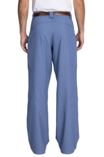 Load image into Gallery viewer, Stone Blue Men's Tango Pants With Button Pocket Details