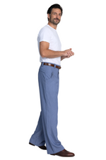Load image into Gallery viewer, Stone Blue Men's Tango Pants With Button Pocket Details