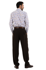 Load image into Gallery viewer, Brown Striped Tango Pants With Front Pleats