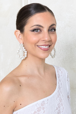 Load image into Gallery viewer, Sylvie White Tango Earrings