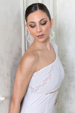 Load image into Gallery viewer, Sylvie White Tango Earrings