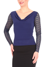 Load image into Gallery viewer, Tango Blouse With Lace Back And Sleeves