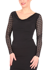 Load image into Gallery viewer, Tango Blouse With Lace Back And Sleeves