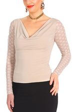 Load image into Gallery viewer, Tango Blouse With Lace Back And Sleeves