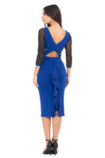 Load image into Gallery viewer, Tango Dress With Crisscross Back & Mesh Sleeves