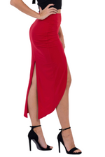 Load image into Gallery viewer, Tango Skirt With Curved Front Slit
