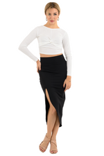 Load image into Gallery viewer, Tango Skirt With Curved Front Slit