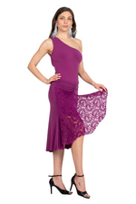 Load image into Gallery viewer, Tango Skirt with Lace Panel