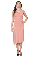 Load image into Gallery viewer, Tango Skirt with Right Slit & Lace Details