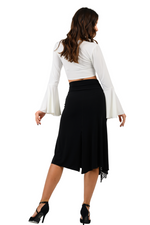 Load image into Gallery viewer, Tango Skirt with Right Slit & Lace Details