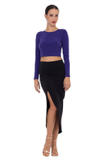 Load image into Gallery viewer, Tango Top With Draped Overlap Back