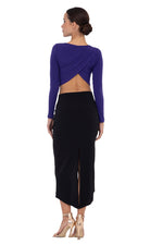 Load image into Gallery viewer, Tango Top With Draped Overlap Back