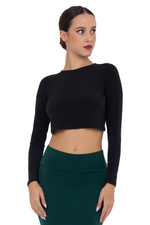 Load image into Gallery viewer, Tango Top With Draped Overlap Back