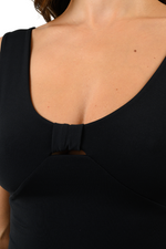 Load image into Gallery viewer, Tango Dress With Low Bow Back Design & Keyhole Cutout