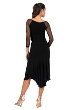 Load image into Gallery viewer, Tango Skirt With Ruffled Long Back Tail