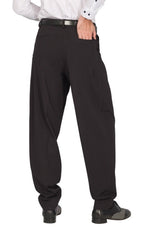 Load image into Gallery viewer, Tapered Black Thin Striped Tango Pants With Two Inverted Pleats