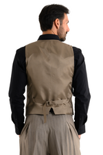 Load image into Gallery viewer, Taupe Striped Men's Tango Vest