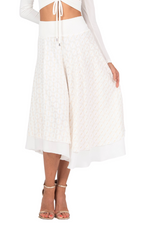 Load image into Gallery viewer, Floral Jacquard Two-layer Dance Skirt